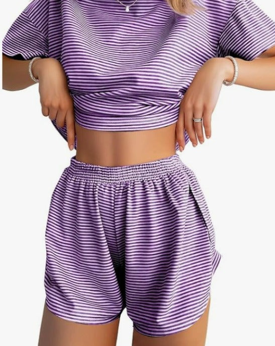 2 Piece Shorts Split Loungewear