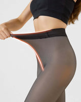 Warm Sheer Fleece Lined Tights