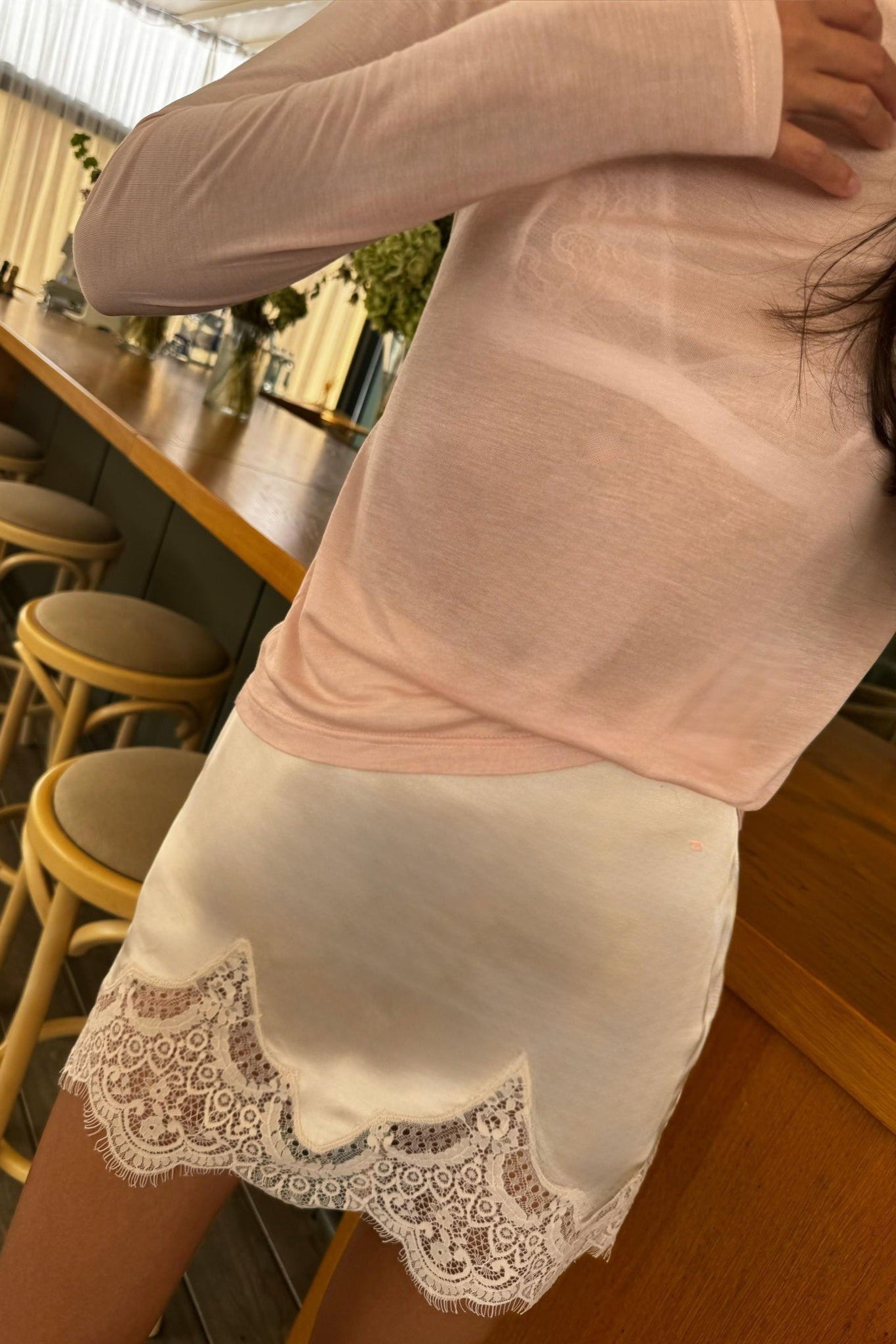 Bodycon Lace Mini Skirt