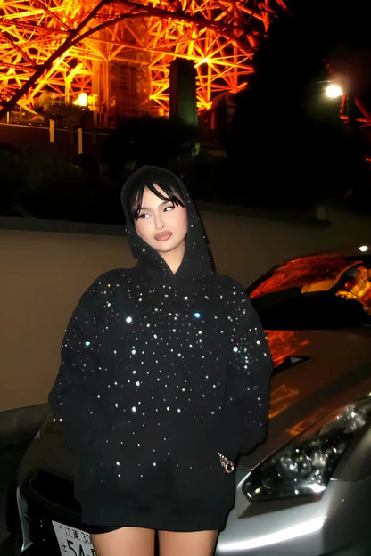 Rhinestone Galaxy Hoodie