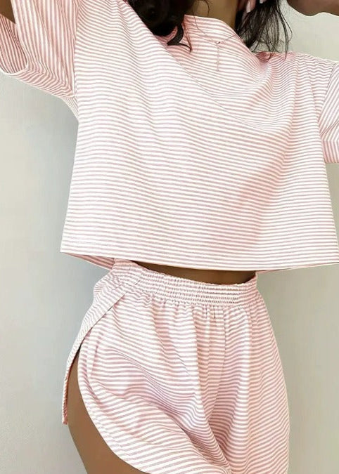 2 Piece Shorts Split Loungewear