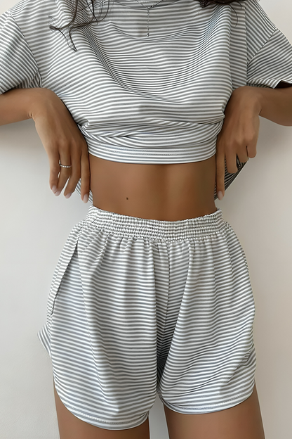 2 Piece Shorts Split Loungewear