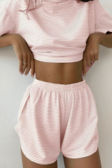 2 Piece Shorts Split Loungewear